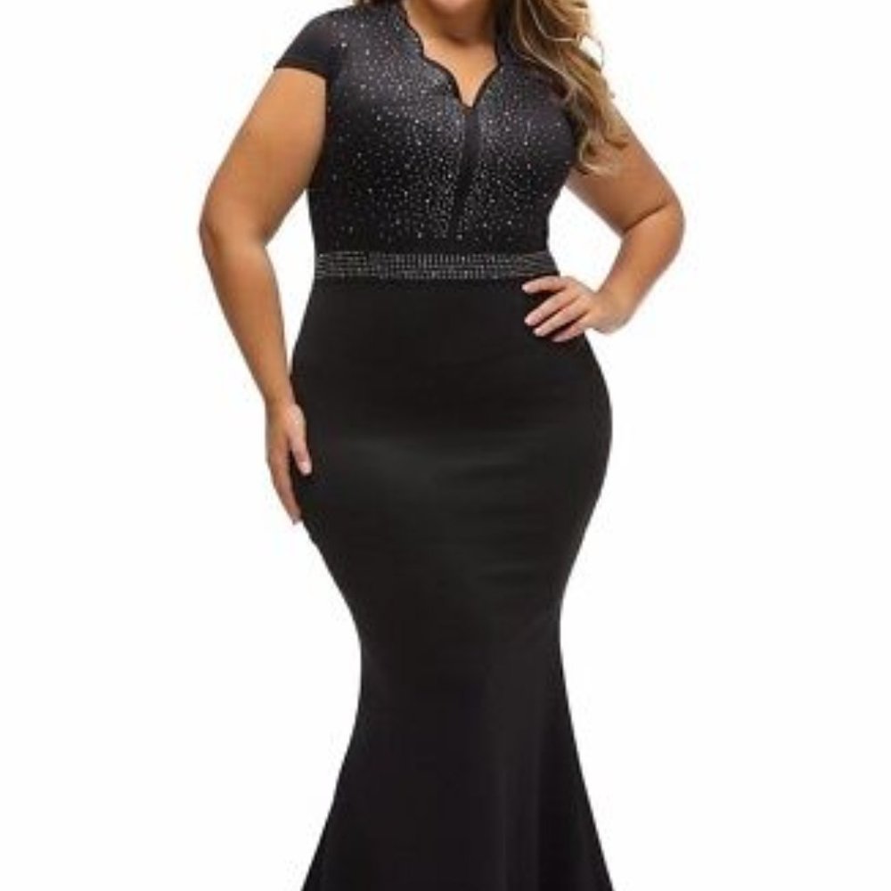 Rhinestone Mermaid Gown